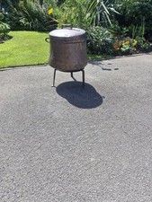Antique French Copper Cauldron