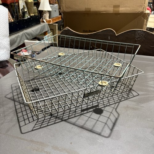 Vintage wire office tray - vintage,
