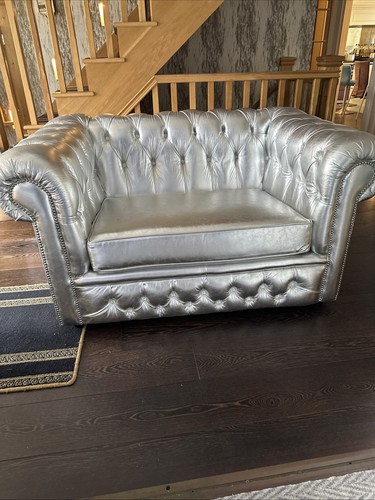 Chesterfield sofa bed silver - chesterfield,