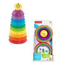 Fisher-Price Brilliant Basics Stack and Roll Cups K7166 NEW FREE SHIPPING