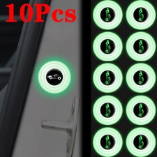 10Pcs Thickening Luminous Car Door Shock Absorbing Gaskets Sound Insulation Pad