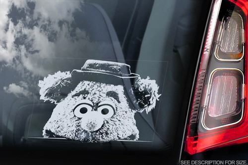 Fozzie bear car sticker - car,