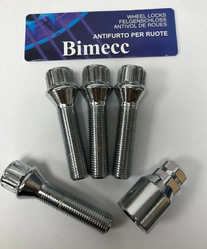 Alloy wheel locking bolts 50mm - locking,