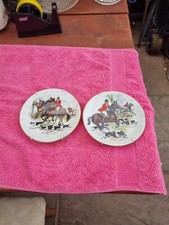 hunting scene plates royal