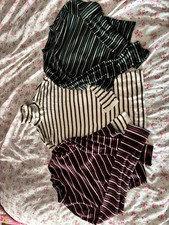 3 Striped Polo/turtle Neck