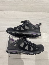 Karrimor Isla Weathertite walking shoe. Black And Purple Uk 5.5 Excellent
