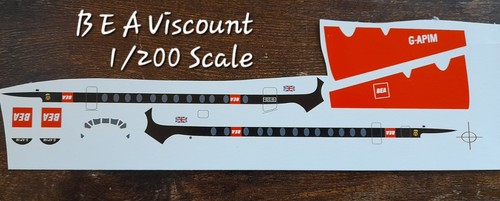200 aircraft bea vickers - 1:200,