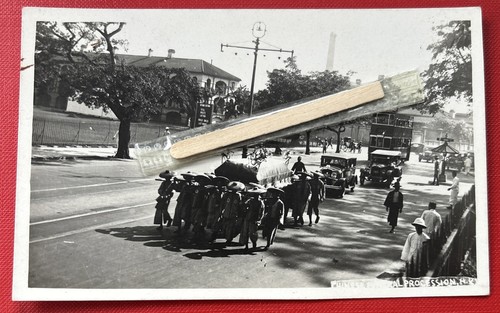 Hong kong postcard - postcard, funeral