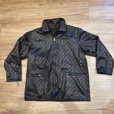 FENDI 90s Vintage Reversible Full Pattern Jacket - Zucca Design - Made in Italy