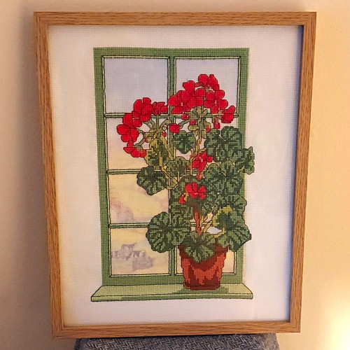 Vintage finished cross stitch - vintage,