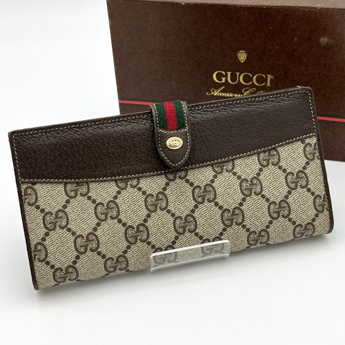 Gucci long wallet fold - gucci, bi-fold