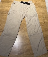 Garmont Cargo Walking Hiking Trousers Beige Size 28 Waist W28 Leg L28 Belted