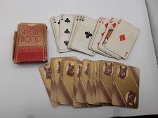The New Bond Playing Cards. Scottie Dog Fabric Finish Backed. Used.