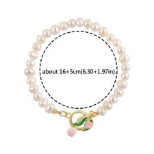 Tulip Flower Bracelet Pink