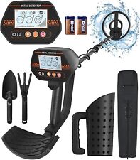 Metal Detector for Adults & Kids with Sand Scoop Shovel Set IP68 LCD Display