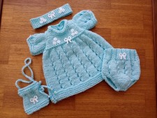 Hand Knitted Dolls Clothes To