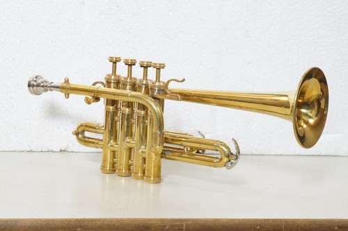 Piccolo trumpet brass 4valve - trumpet,