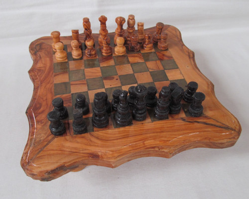 Handmade wooden chess set - chess,