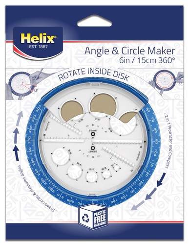 Helix angle and circle maker - and,