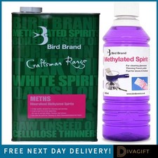 BIRD BRAND METHYLATED SPIRIT BOTTLE GREAT FOR CLEANING DECORATING CAMPING 1L 5L