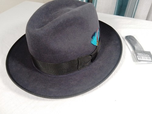 Akubra fedora hat 57cm - ,