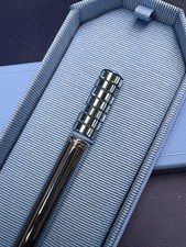 Swarovski Lucent Ballpoint Blue Crystal and Chrome Pen