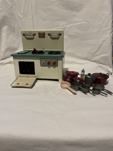 Vintage toy cooker with all - with,