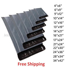 GREY STRONG MAILING MIXED BAGS PLASTIC POSTAL MAIL POSTAGE POLY 100 500 1000