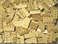 LEGO Bricks   2x4 - TAN - Used  - Part.no. 3001 - Choose quantity