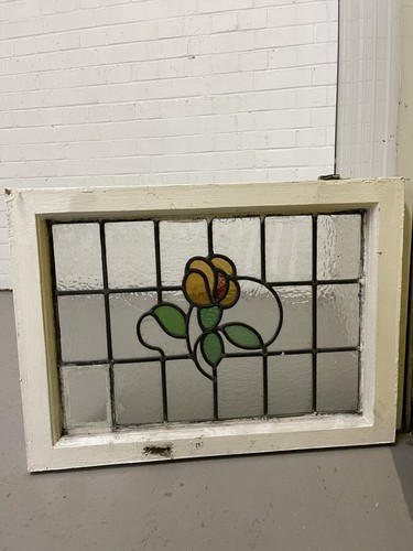 Reclaimed floral leaded light - reclaimed,