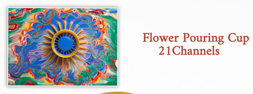 Acrylic flower pouring - flower, tools
