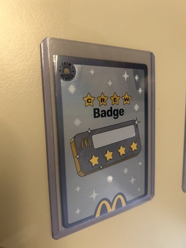 Mcdonald card crew badge - crew,