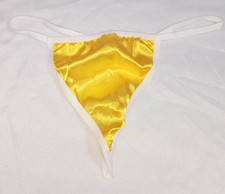 SALES Yellow Satin With White