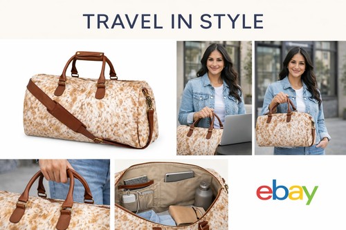 Luxury cowhide leather duffle - luxury,