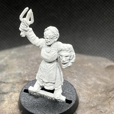 1985 Judge Dredd Mad Ma Mahaffy - Unpainted Metal Figure. Games Workshop 2000AD