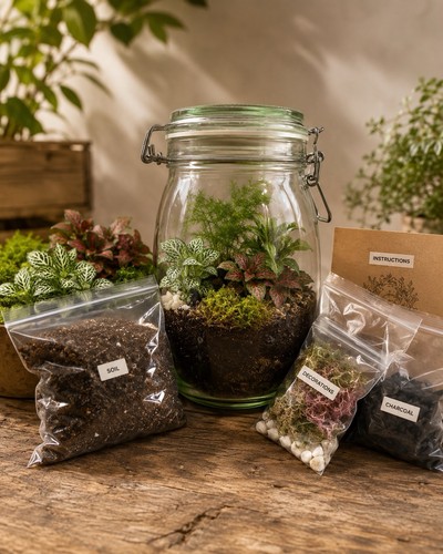 Diy terrarium full - diy, with