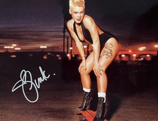 Pink Alecia Beth Moore signed