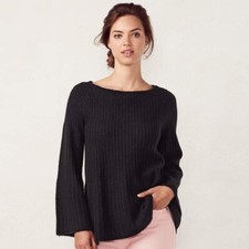 LC Lauren Conrad Ribbed Boat
