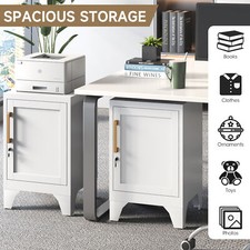 Metal Bedside Table Nightstand