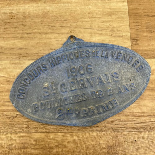French horse racing plaque - racing,