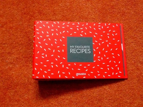 Gousto ring binder for - , recipe