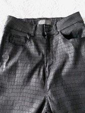Black Croc Coated Skinnny