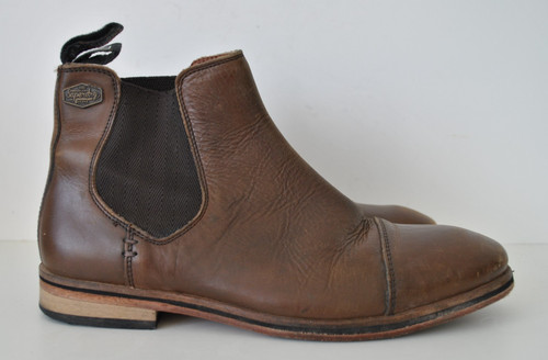 Brown leather slip men s - leather, men's