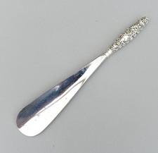 Vintage Shoe Horn Spoon Sterling Silver Ornate Handle