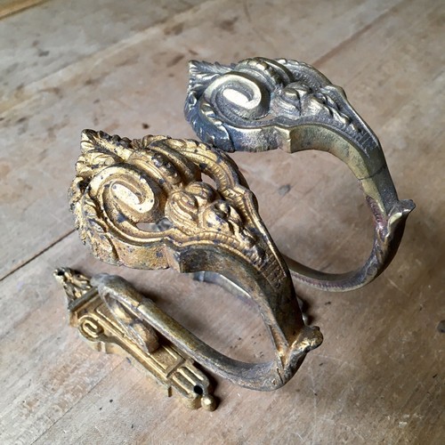Antique curtain tie backs - curtain,