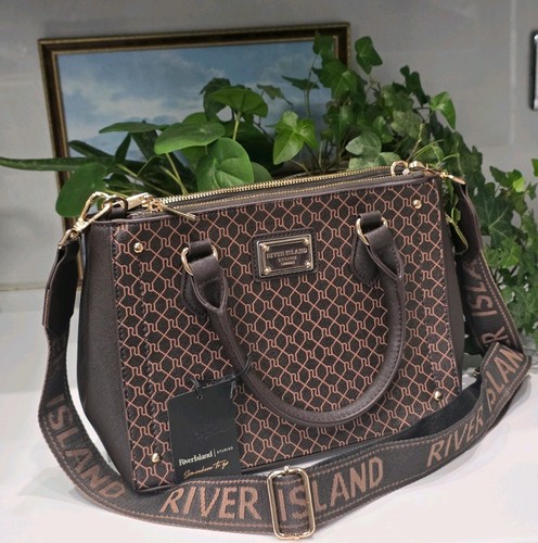 River island brown monogram - river,