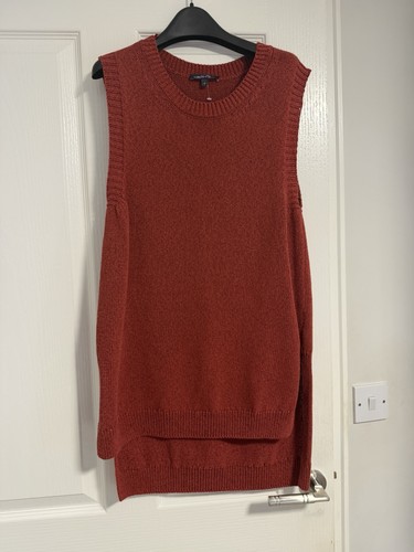 Rust knit sleeveless - m&s,