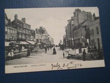 Postcard of Bridlington - Prince Street (1904 Posted) Street view, vintage