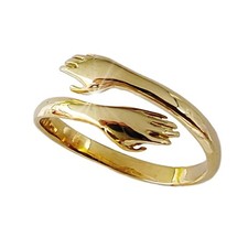 9Kt Yellow Gold Embrace Ring