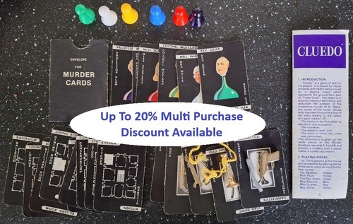 Cluedo spares cards - spares,